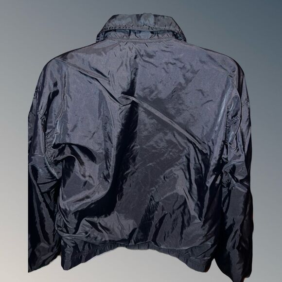 Nike Women’s Black Nylon Snap Up Windbreaker Size Medium 8-10 - Picture 5 of 7